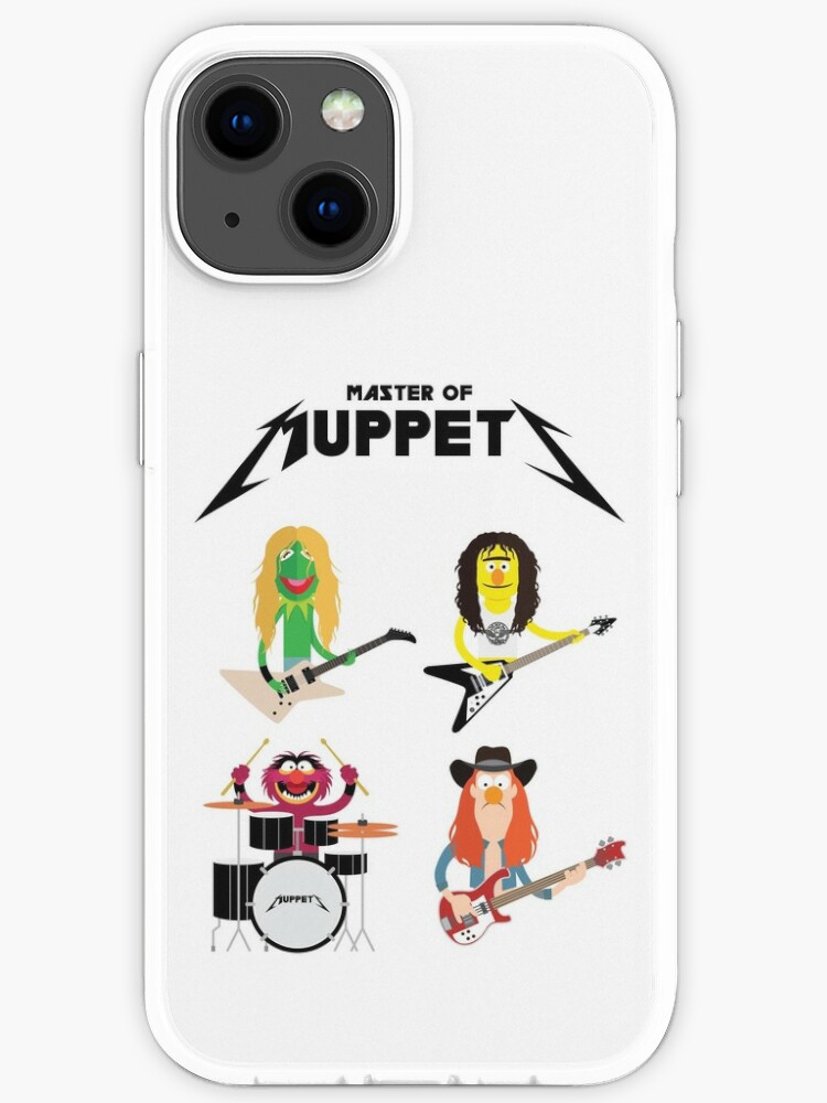 Master Of Muppets Muppets As Metallica Band Iphone Case By Babyrockstar Redbubble