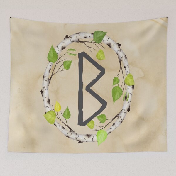 Item preview, Berkana Rune | Elder Futhark Norse Runes Alphabet designed and sold by Time Nomads.