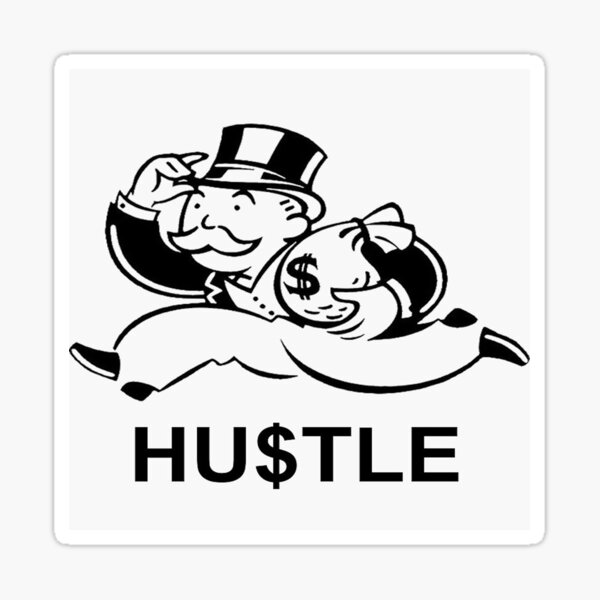 MONOPOLY MAN HUSTLE Sticker For Sale By DleVerified Redbubble