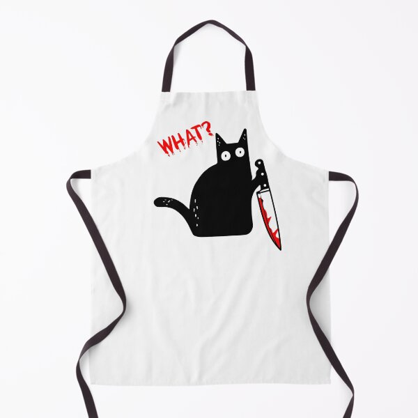 Item preview, Funny Murderous Black Cat Holding Knife - Black Cat What? designed and sold by cxytees.