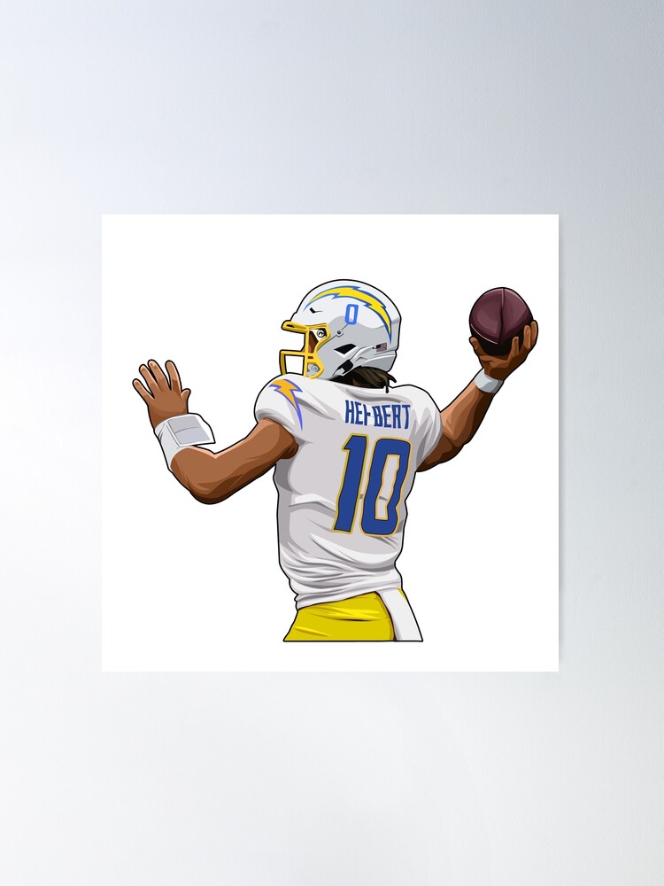 Justin Herbert QB CLASSIC Los Angeles Chargers QB NFL Football 22x34 POSTER