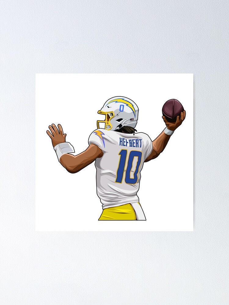 J.Herbert #10 Pass Poster for Sale by DadSports