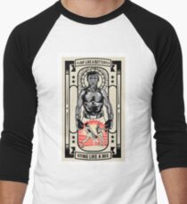 Ali poster Men's Baseball ¾ T-Shirt