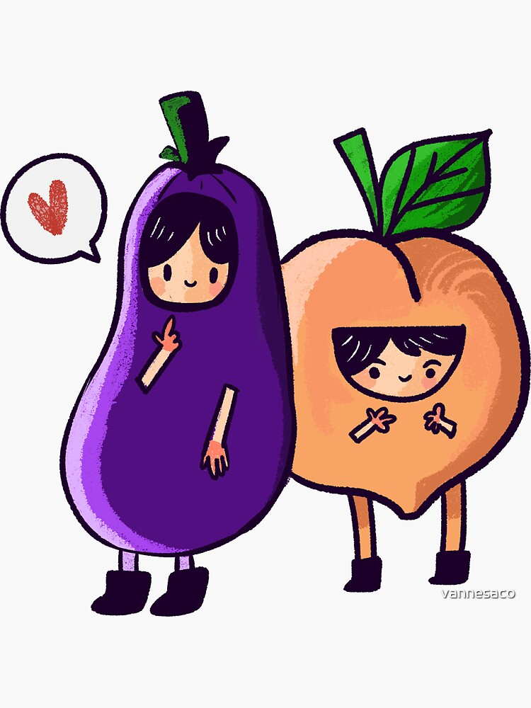 Eggplant Peach Sticker - Eggplant Peach Spray - Discover & Share GIFs