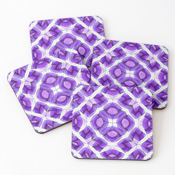 Item preview, Pattern Overlap Retro Style In Violet Purple Shades designed and sold by taiche.