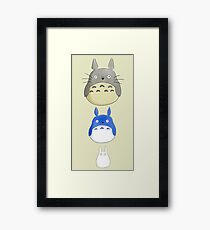 chibi totoros Framed Print