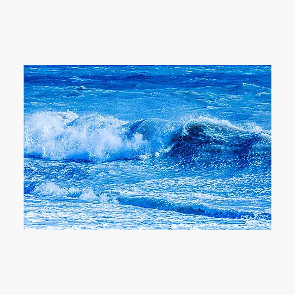Blue Waves Photographic Print