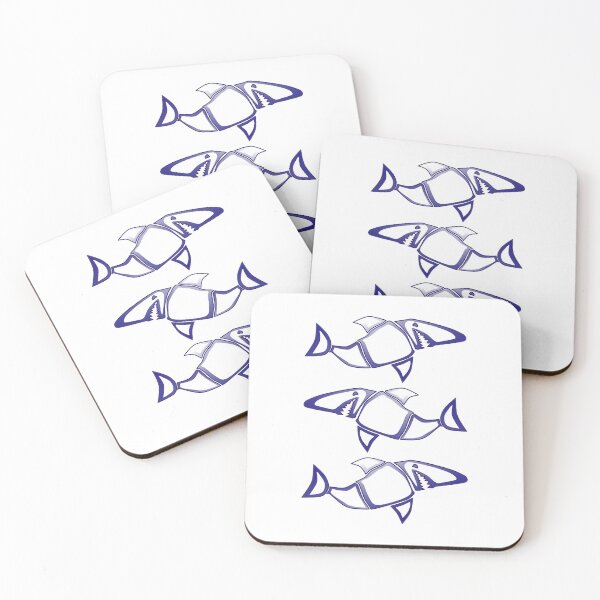 Item preview, three sharks designed and sold by BernhArt.