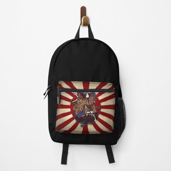 Item preview, Naginita Samurai over Rising Sun Japan Flag designed and sold by SolarCross.