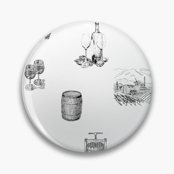 Item preview, Wine in pencil drawings designed and sold by wineandwords.