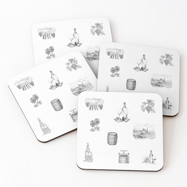 Item preview, Wine in pencil drawings designed and sold by wineandwords.
