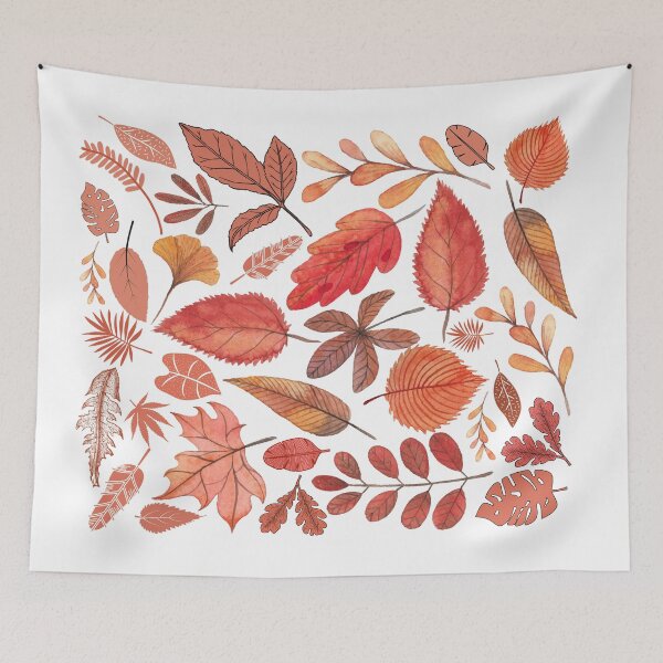 Item preview, Autumn Pinks Fallen Leaves designed and sold by Nancyanna.