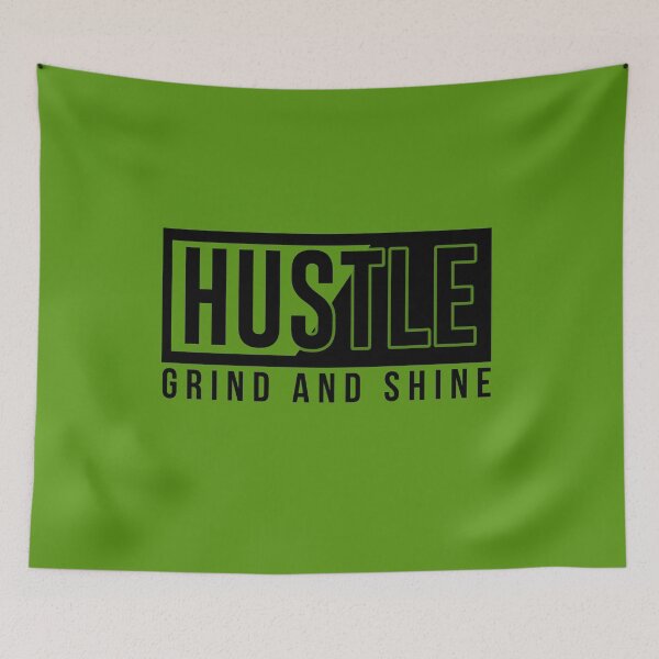 Item preview, Hustle grind and shine  designed and sold by Thipakorn  Chinakhai.
