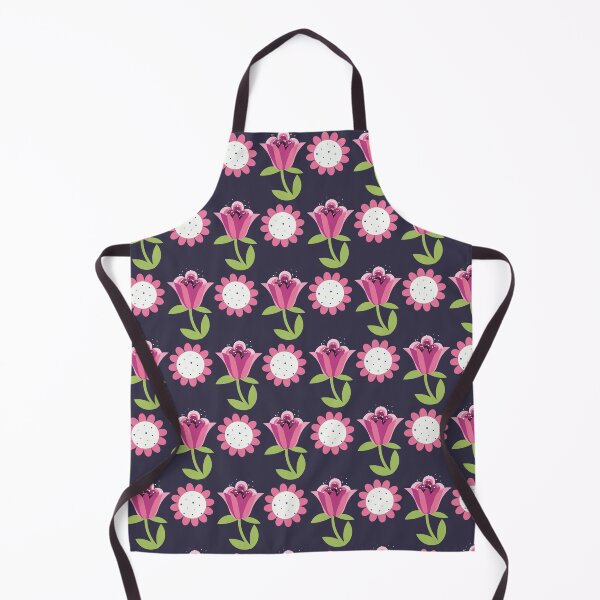 Item preview, Floral pattern with pink bellflowers and chamomile designed and sold by Victoria Riabov.