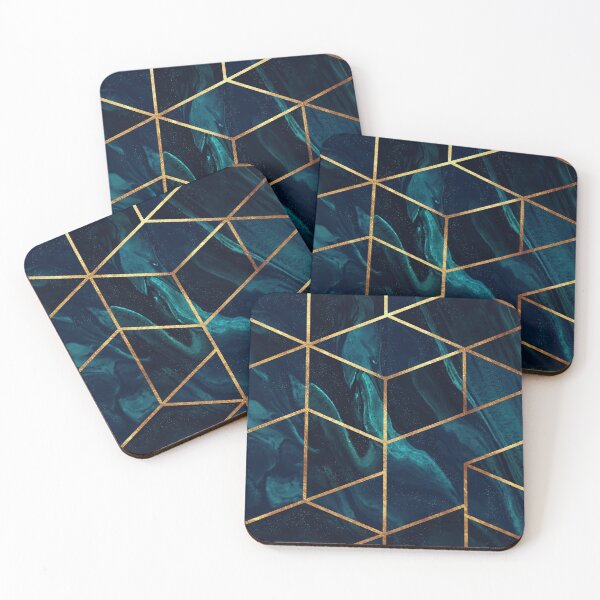 Item preview, Blue Navy Gold Geometric designed and sold by MA DESIGNS.