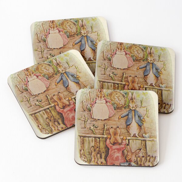 Item preview, Cute Vintage Rabbit: Peter Rabbit & Flopsy Bunnies, Beatrix Potter designed and sold by The Great  Art.