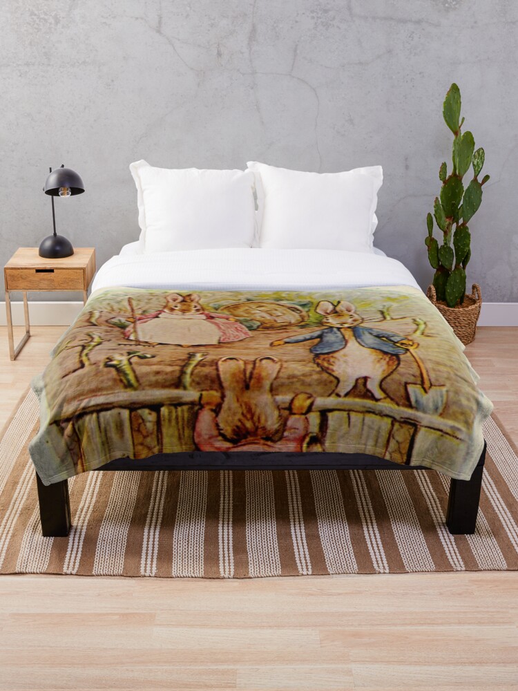 Peter rabbit throw online blanket