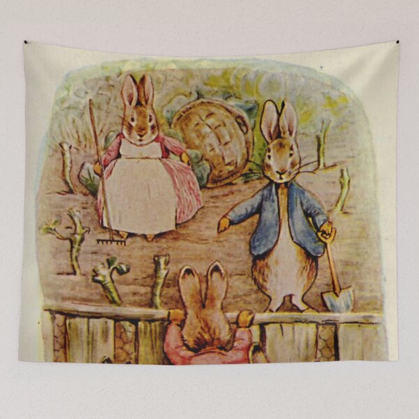 Item preview, Cute Vintage Rabbit: Peter Rabbit & Flopsy Bunnies, Beatrix Potter designed and sold by The Great  Art.