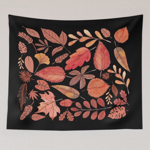 Item preview, Autumn Pinks Fallen Leaves designed and sold by Nancyanna.