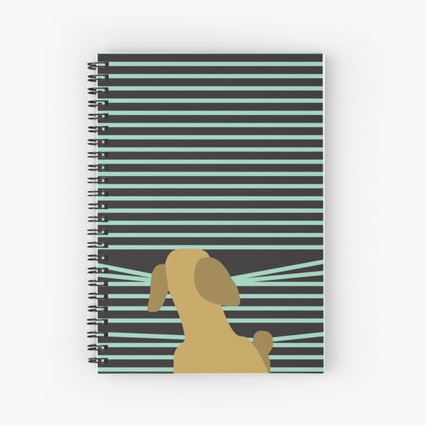 Doggie in the Window, Reverse Spiral Notebook