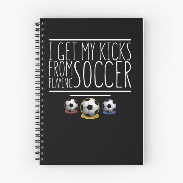 Item preview, I Get My Kicks From Playing Soccer designed and sold by CaribTees.