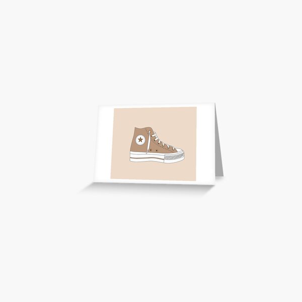 Thiết kế của Brown Converse Greeting Card vô cùng tinh tế và độc đáo. Đây chắc chắn sẽ là món quà lý tưởng cho những người thích sưu tập giày Converse. Hãy xem qua hình ảnh liên quan để cảm nhận sự độc đáo của sản phẩm này nhé!