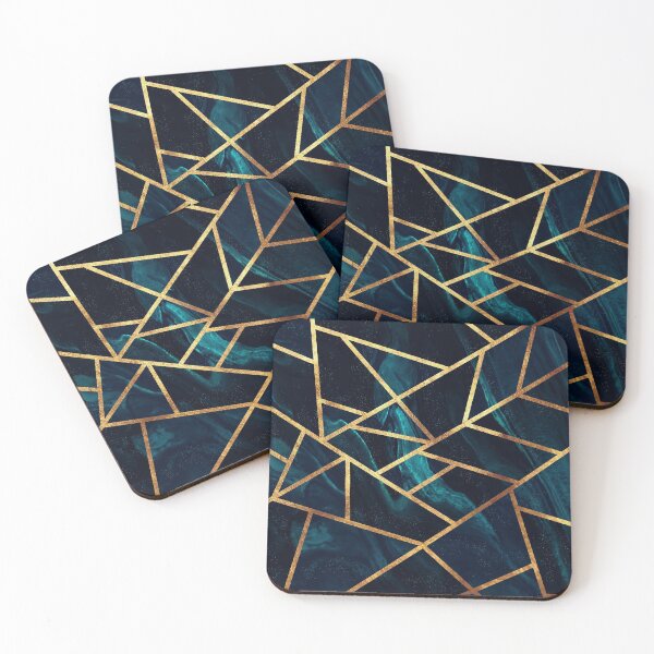 Item preview, Navy Gold Stone Geometric ver2 designed and sold by MA DESIGNS.