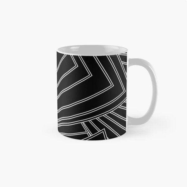 Item preview, geometric colourful psychedelic ripple pattern Black designed and sold by kyds.