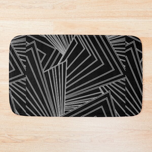 Item preview, geometric colourful psychedelic ripple pattern Black designed and sold by kyds.
