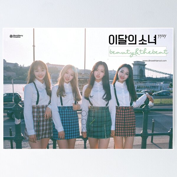 LOONA YYXY Beauty & the Beat newest Limited Edition Album Poster (Unfolded)