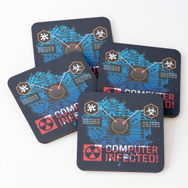 Item preview, Computer Motherboard Chip Processor Virus Infected designed and sold by Devshirt.