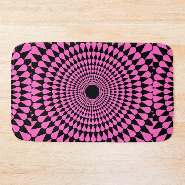 Item preview, geometric colourful psychedelic ripple pattern pink designed and sold by kyds.