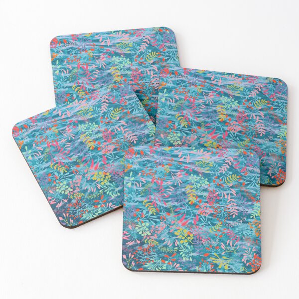 Item preview, Leaves pattern on ocean waves art designed and sold by cutecrazytshirt.