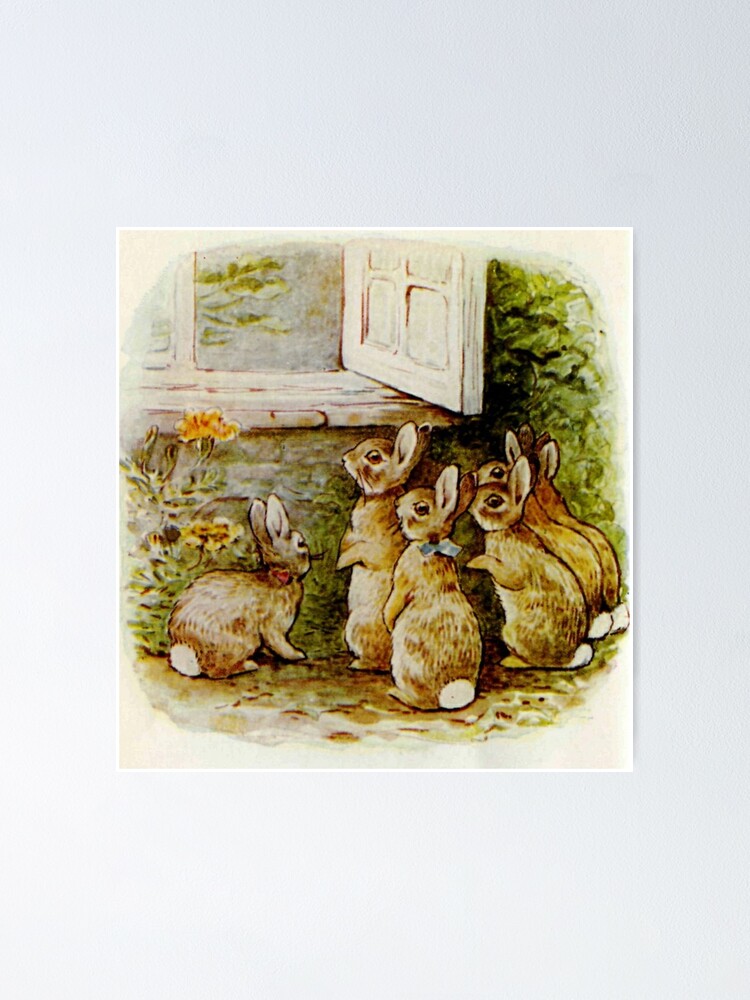Page 77 of The Tale of the Flopsy Bunnies; Beatrix Potter - Framed