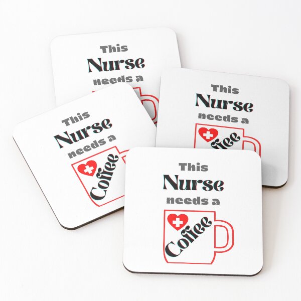 Item preview, This nurse needs a cup of coffee with red cup and black-grey text 3 designed and sold by AnnaBBS.