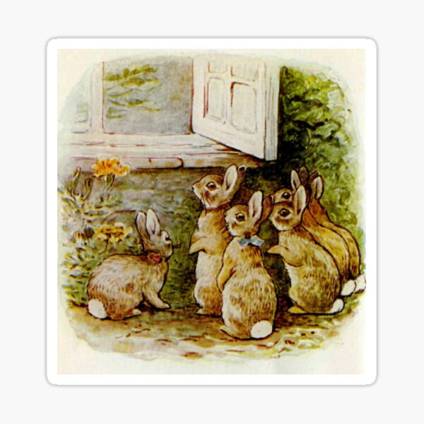 Item preview, Cute Vintage Rabbit: Flopsy Bunnies by Beatrix Potter designed and sold by The Great  Art.