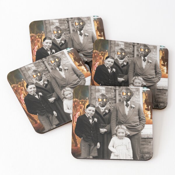 Item preview, 1940s Forties Family with Gas Masks in Riot Zone designed and sold by KALEIDOSCOPE UK.