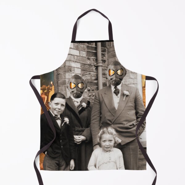 Item preview, 1940s Forties Family with Gas Masks in Riot Zone designed and sold by KALEIDOSCOPE UK.