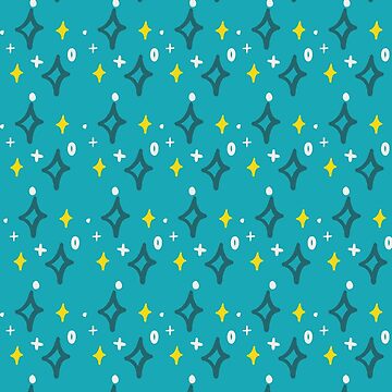 Artwork thumbnail, Stars & Sparkles in Blue and Yellow by Dream Big! by E. H.