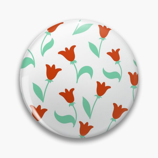 Item preview, Cute pattern with red bell flowers in minimalistic style designed and sold by BychkovaEvgenia.