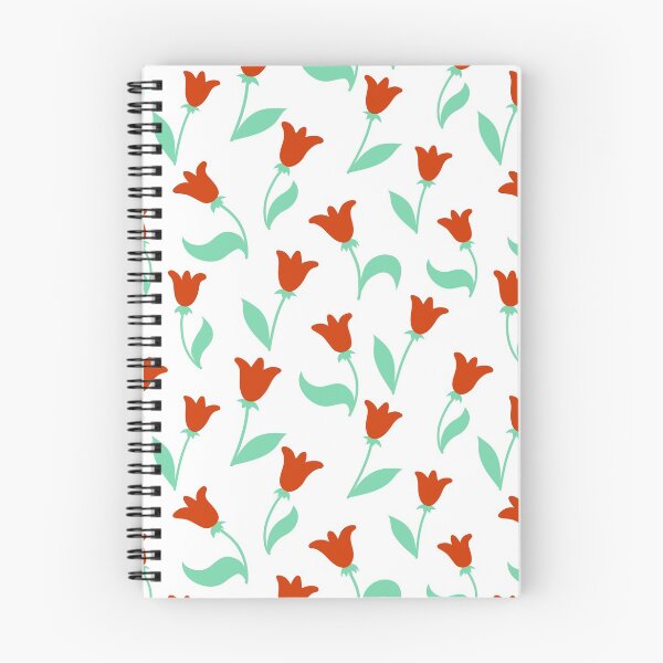 Item preview, Cute pattern with red bell flowers in minimalistic style designed and sold by BychkovaEvgenia.