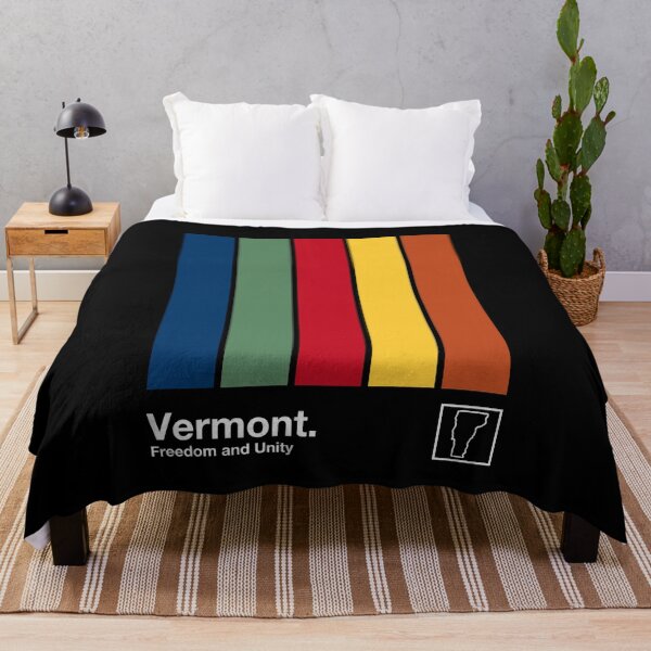 Item preview, Vermont State Flag // Original Minimalist Artwork Poster Design designed and sold by AestheticNow.