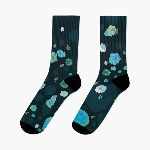 Item preview, Flowers on blue designed and sold by korasi.