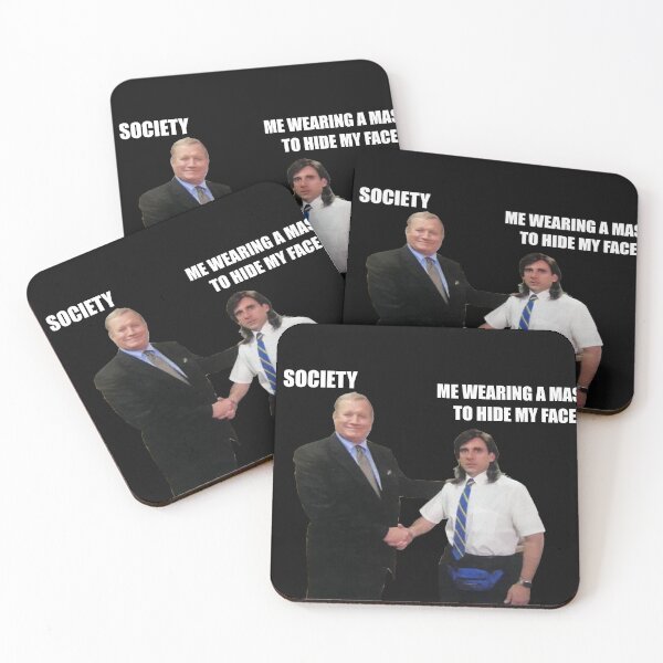 Item preview, The Office Handshake Meme (pandemic edition) designed and sold by FunGuru.