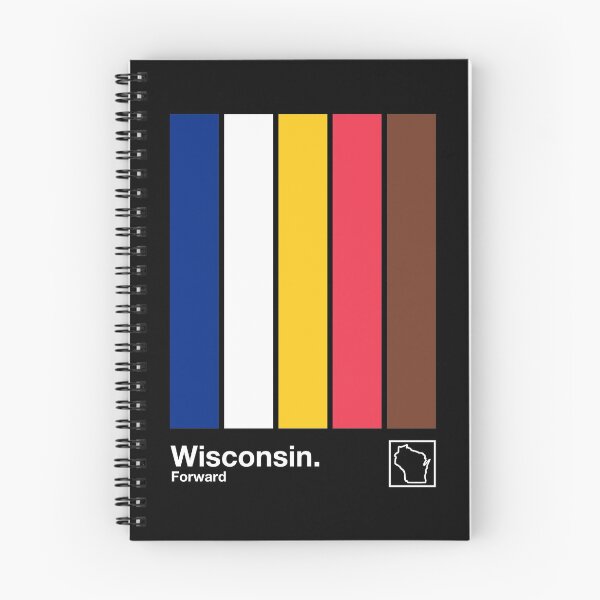 Item preview, Wisconsin State Flag // Original Minimalist Artwork Poster Design designed and sold by AestheticNow.