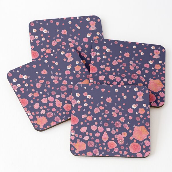 Item preview, Flowers on blue designed and sold by korasi.