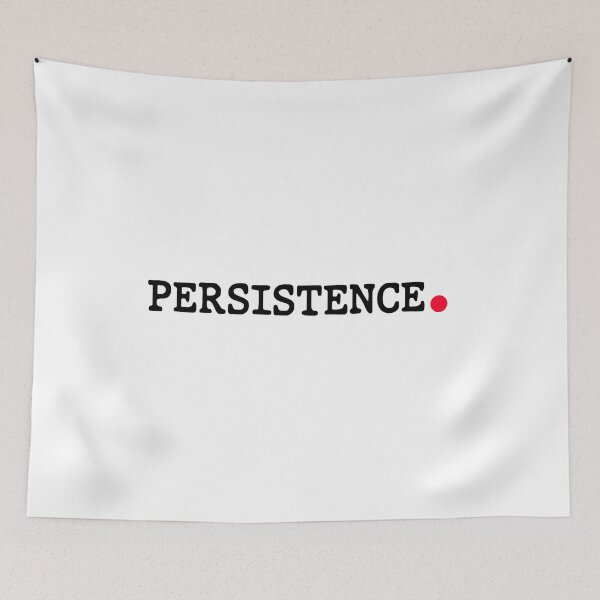 Item preview, Persistence - Motivational Typewriter Typography designed and sold by WolfSpiritCo.