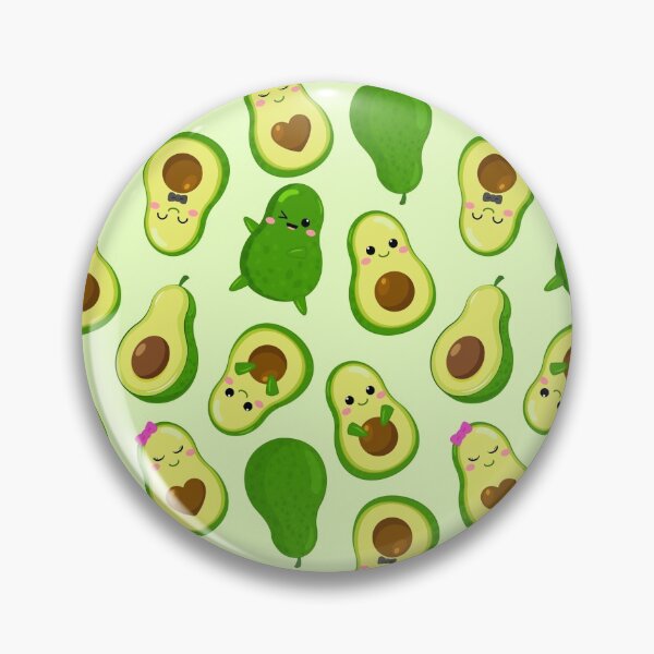 Item preview, Cute Kawaii Avocado Pattern designed and sold by renegadesparrow.