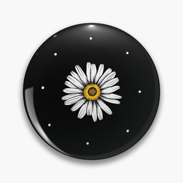 Item preview, Daisy pattern black designed and sold by PurpleTurtle8.