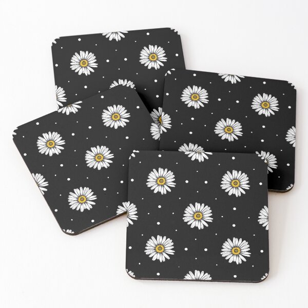 Item preview, Daisy pattern black designed and sold by PurpleTurtle8.